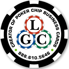 Custom poker chip business cards- LGC Creator