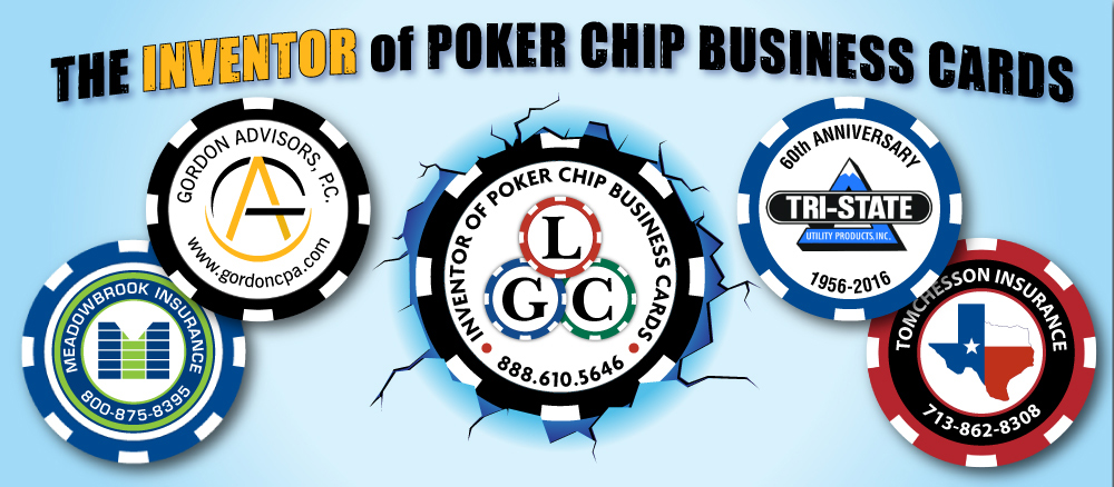 Custom Business Card Poker Chips
