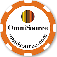 Custom poker chips business card-orange