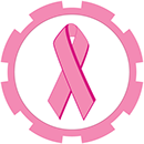 pink breast cancer poker chip
