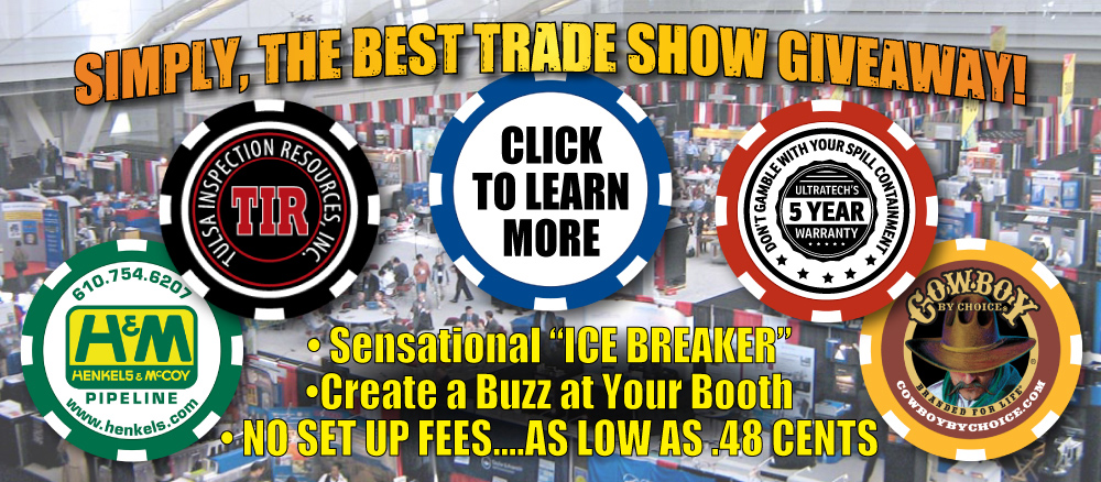 Custom Trade show poker chips