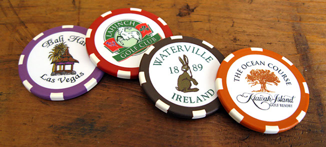 Golf custom poker chips